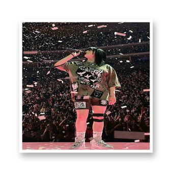 Billie Eilish Concert White Transparent Vinyl Kiss-Cut Stickers