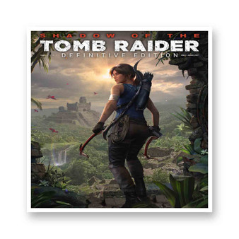 Shadow of the Tomb Raider White Transparent Vinyl Kiss-Cut Stickers