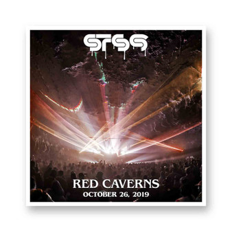 STS9 Red Caverns White Transparent Vinyl Kiss-Cut Stickers