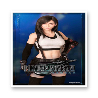 Tifa Lockhart Final Fantasy VII Remake White Transparent Vinyl Kiss-Cut Stickers