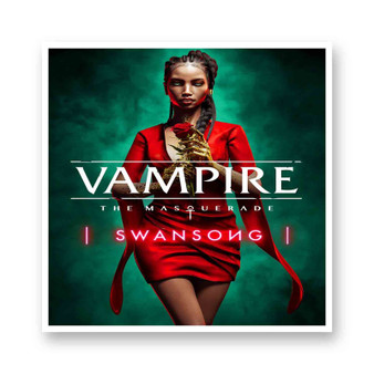 Vampire The Masquerade Swansong White Transparent Vinyl Kiss-Cut Stickers