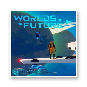 Worlds Of The Future White Transparent Vinyl Kiss-Cut Stickers