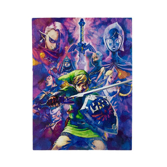 The Legend Of Zelda Watercolor Polyester Bedroom Velveteen Plush Blanket