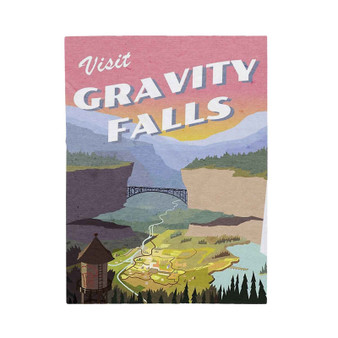 Visit Gravity Falls Polyester Bedroom Velveteen Plush Blanket