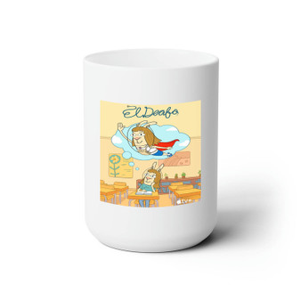 El Deafo White Ceramic Mug 15oz With BPA Free