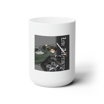 Levi Ackerman Attack on Titan The Final Season White Ceramic Mug 15oz With BPA Free