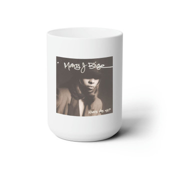 Mary J Blige Whats The 411 White Ceramic Mug 15oz With BPA Free