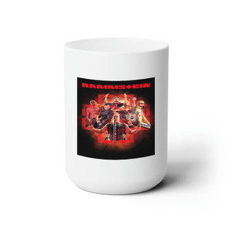 Rammstein Band White Ceramic Mug 15oz With BPA Free