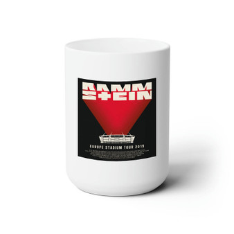 Rammstein Tour 2019 White Ceramic Mug 15oz With BPA Free