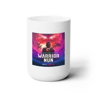 Warrior Nun White Ceramic Mug 15oz With BPA Free