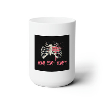 Yeah Yeah Yeahs White Ceramic Mug 15oz With BPA Free