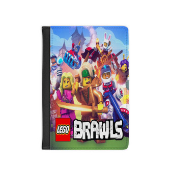 LEGO Brawls PU Faux Black Leather Passport Cover Wallet Holders Luggage Travel