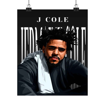 J Cole Hip Hop Art Satin Silky Poster for Home Decor