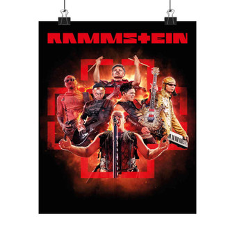 Rammstein Band Art Satin Silky Poster for Home Decor