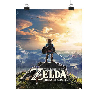 The Legend Of Zelda Breath Of The Wild Game Art Satin Silky Poster for Home Decor