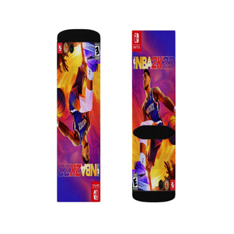 NBA 2K23 Polyester Sublimation Socks White