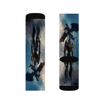 Optimus Prime Dragon Transformers Polyester Sublimation Socks White