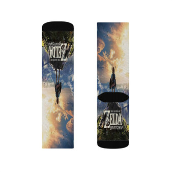 The Legend Of Zelda Breath Of The Wild Game Polyester Sublimation Socks White