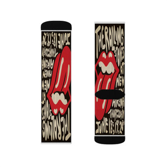 The Rolling Stones New Haven Arena Polyester Sublimation Socks White