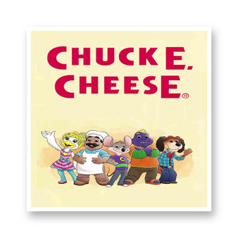 Chuck E Cheese White Transparent Vinyl Kiss-Cut Stickers