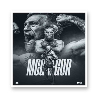 Conor Mc Gregor White Transparent Vinyl Kiss-Cut Stickers