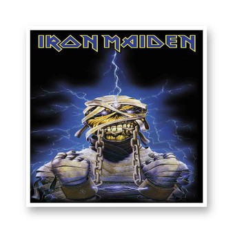 Iron Maiden Eddie White Transparent Vinyl Kiss-Cut Stickers