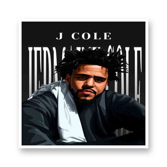 J Cole Hip Hop White Transparent Vinyl Kiss-Cut Stickers