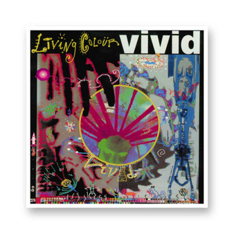 Living Colour Vivid White Transparent Vinyl Kiss-Cut Stickers