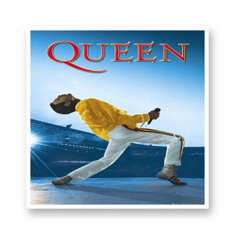 Queen Wembley White Transparent Vinyl Kiss-Cut Stickers