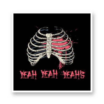 Yeah Yeah Yeahs White Transparent Vinyl Kiss-Cut Stickers