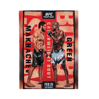 Islam Makhachev VS Bobby Green Polyester Bedroom Velveteen Plush Blanket