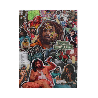 J Cole Collage Polyester Bedroom Velveteen Plush Blanket