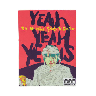 Yeah Yeah Yeahs Tell Me What Rockers To Swallow Polyester Bedroom Velveteen Plush Blanket