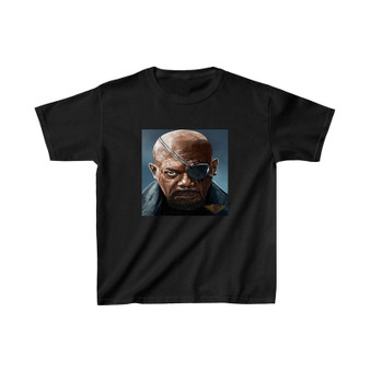 Samuel L Jackson Nick Fury Kids T-Shirt Unisex Clothing Heavy Cotton Tee