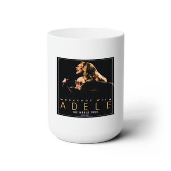 Adele 2023 World Tour White Ceramic Mug 15oz Sublimation With BPA Free