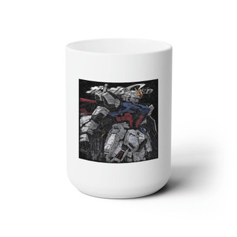 Aile strike freedom White Ceramic Mug 15oz Sublimation With BPA Free