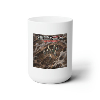 Attack on Titan The Final Season Part 3 White Ceramic Mug 15oz Sublimation With BPA Free