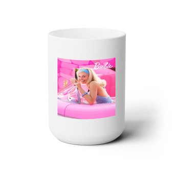 Barbie White Ceramic Mug 15oz Sublimation With BPA Free