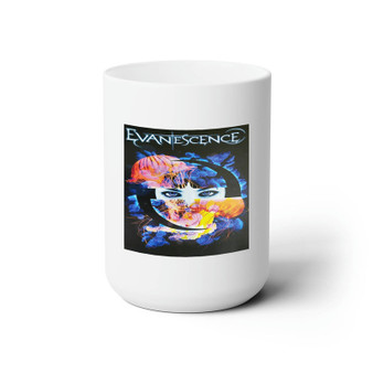 Evanescence White Ceramic Mug 15oz Sublimation With BPA Free