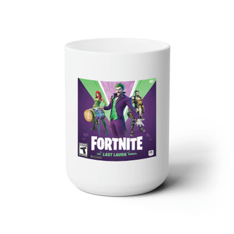 Fortnite The Last Laugh Bundle PS5 White Ceramic Mug 15oz Sublimation With BPA Free