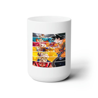 Goku Dragon Ball Z White Ceramic Mug 15oz Sublimation With BPA Free