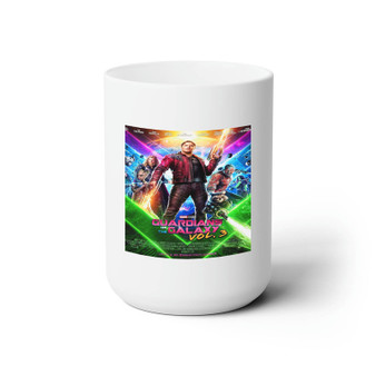 Guardians of The Galaxy Vol 3 White Ceramic Mug 15oz Sublimation With BPA Free