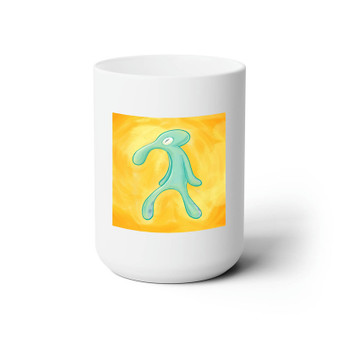 High Res Bold and Brash Squidward White Ceramic Mug 15oz Sublimation With BPA Free