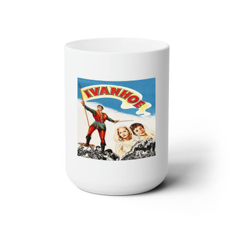 Ivanhoe 4 White Ceramic Mug 15oz Sublimation With BPA Free