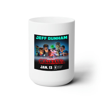 Jeff Dunham 2023 Tour White Ceramic Mug 15oz Sublimation With BPA Free