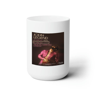 John Legend 2023 Tour White Ceramic Mug 15oz Sublimation With BPA Free