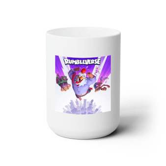 Rumbleverse White Ceramic Mug 15oz Sublimation With BPA Free