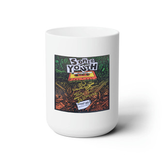 Sonic Youth Concert White Ceramic Mug 15oz Sublimation With BPA Free