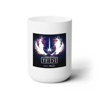 Star Wars Tales of the Jedi White Ceramic Mug 15oz Sublimation With BPA Free