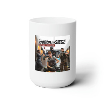 Tom Clancy s Rainbow Six Siege White Ceramic Mug 15oz Sublimation With BPA Free